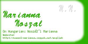 marianna noszal business card